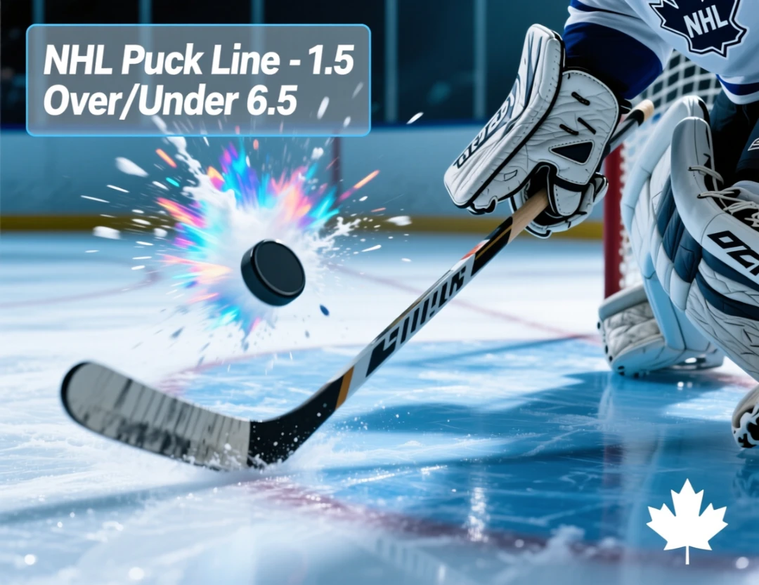 NHL hockey betting in Canada - puck line, totals and moneyline betting strategies